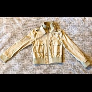 TNA Beige Bomber Jacket SIZE M